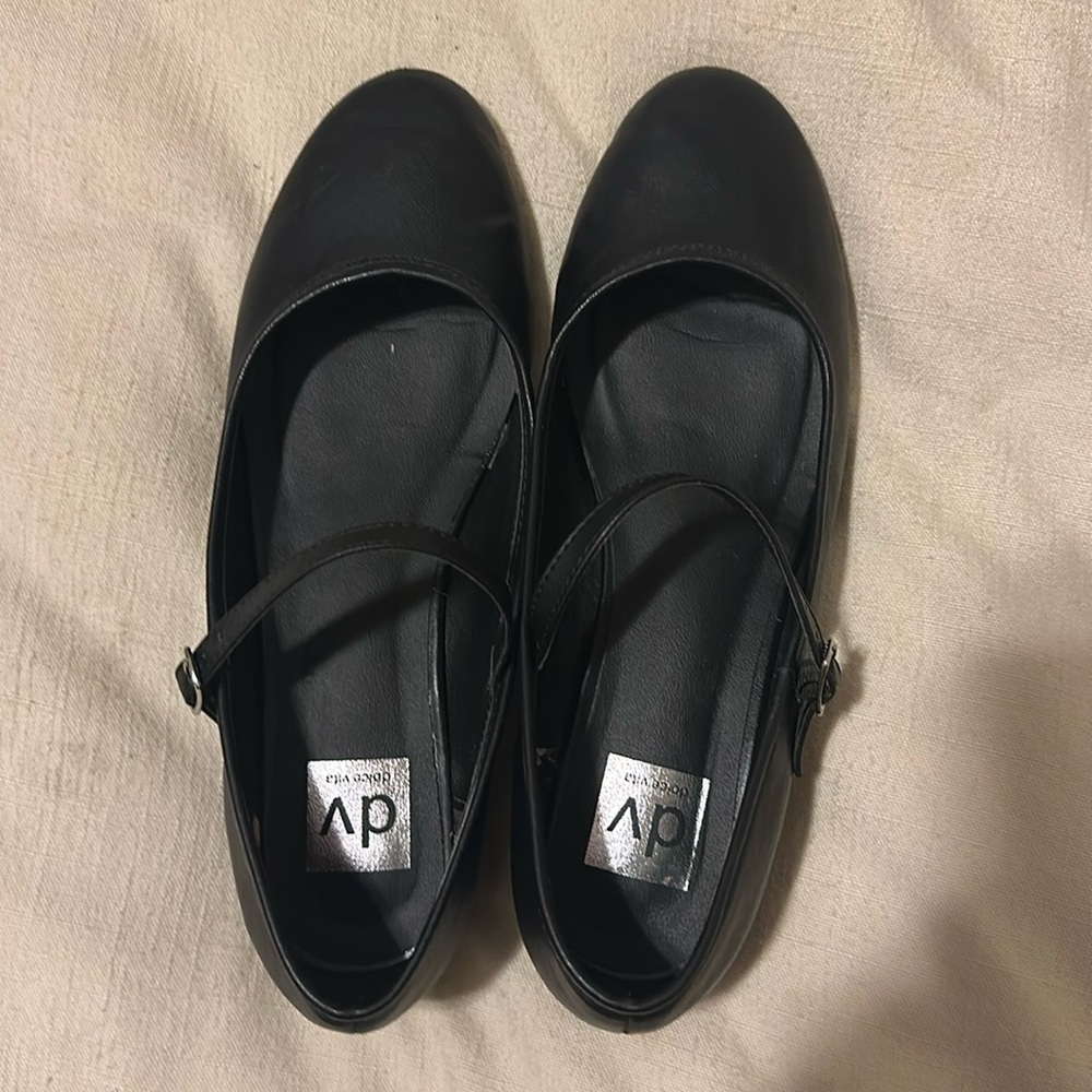 Dolce vita black ballet flats with small heel